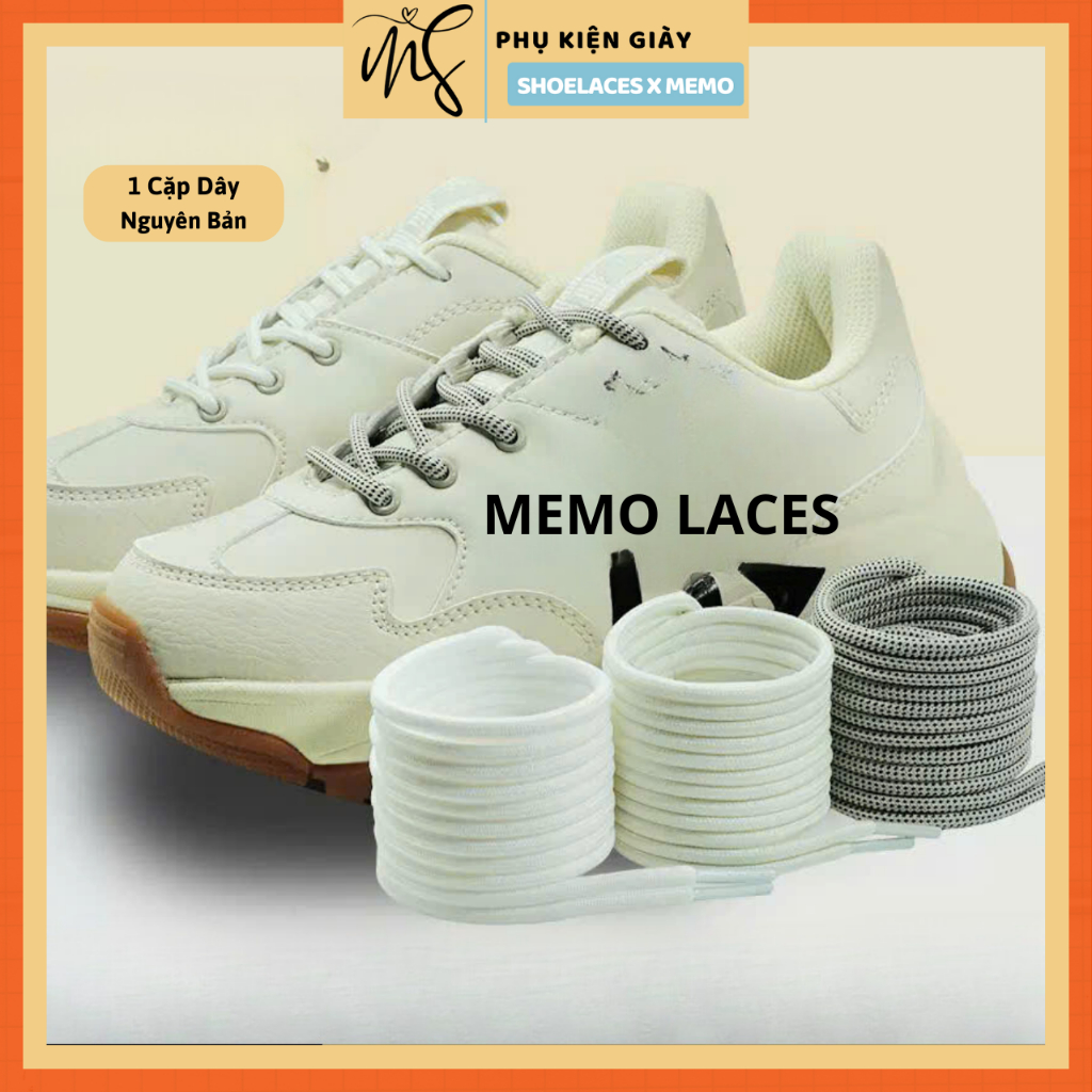 Dây giày tròn mlb chunky cao cấp dành cho giày thể thao Ny Chunky Fila LA Dài 120cm Nhiều màu sắc dây giày trắng đen