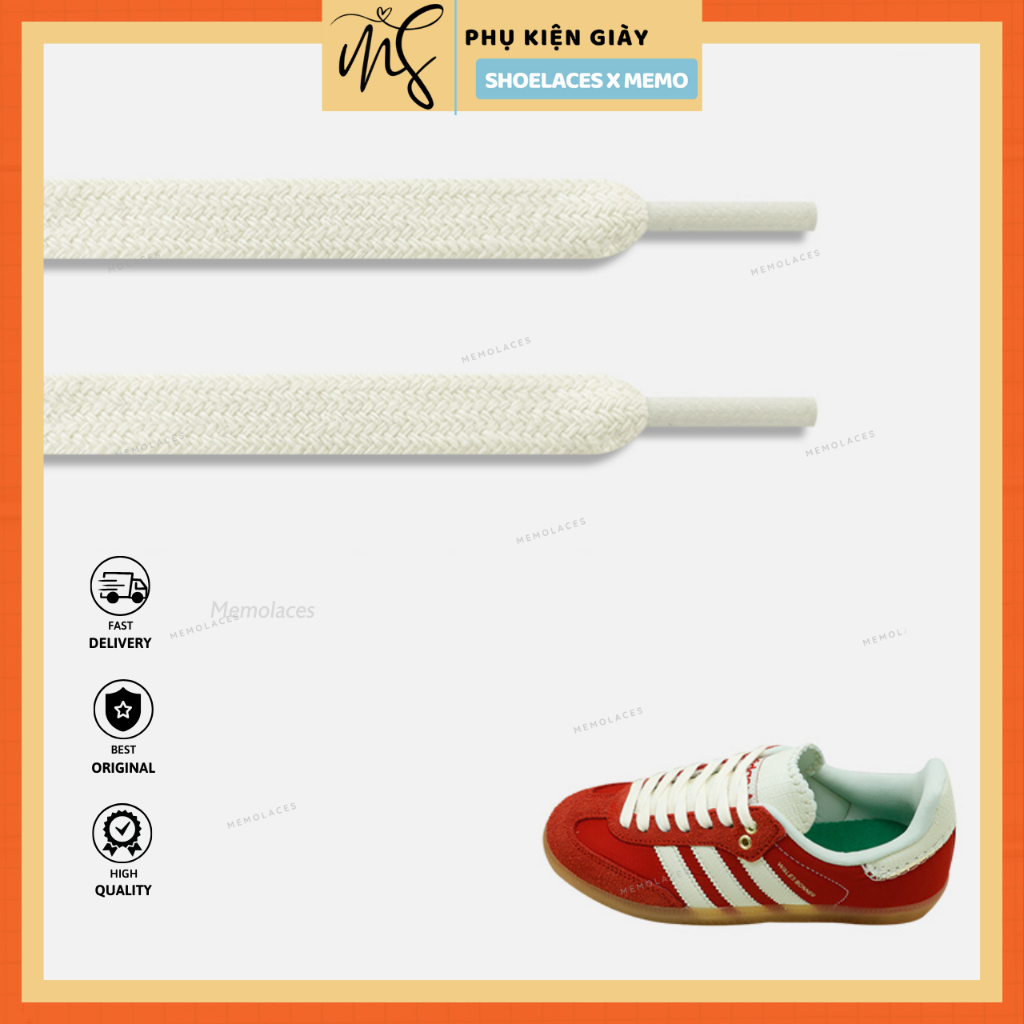 Dây Giày Adidas x Wales Bonner Men's Samba- Dây Giày Adidas OG Đỏ Dây Giày Adidas x Wales Bonner Men's Samba- Dây Giày Adidas OG Đỏ