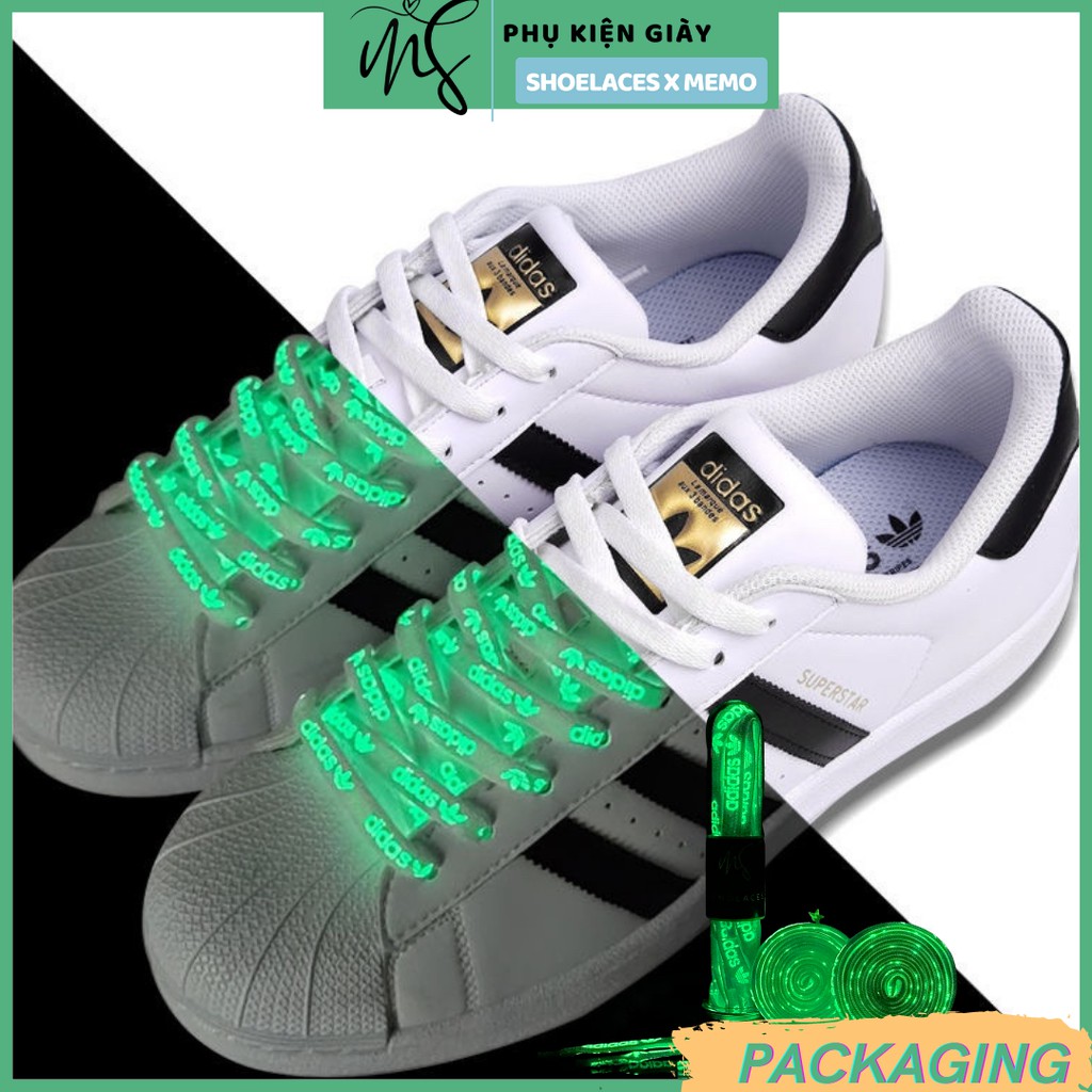 Dây Giày Adidas Hiệu Ứng Phát Sáng Dạ Quang Memolaces