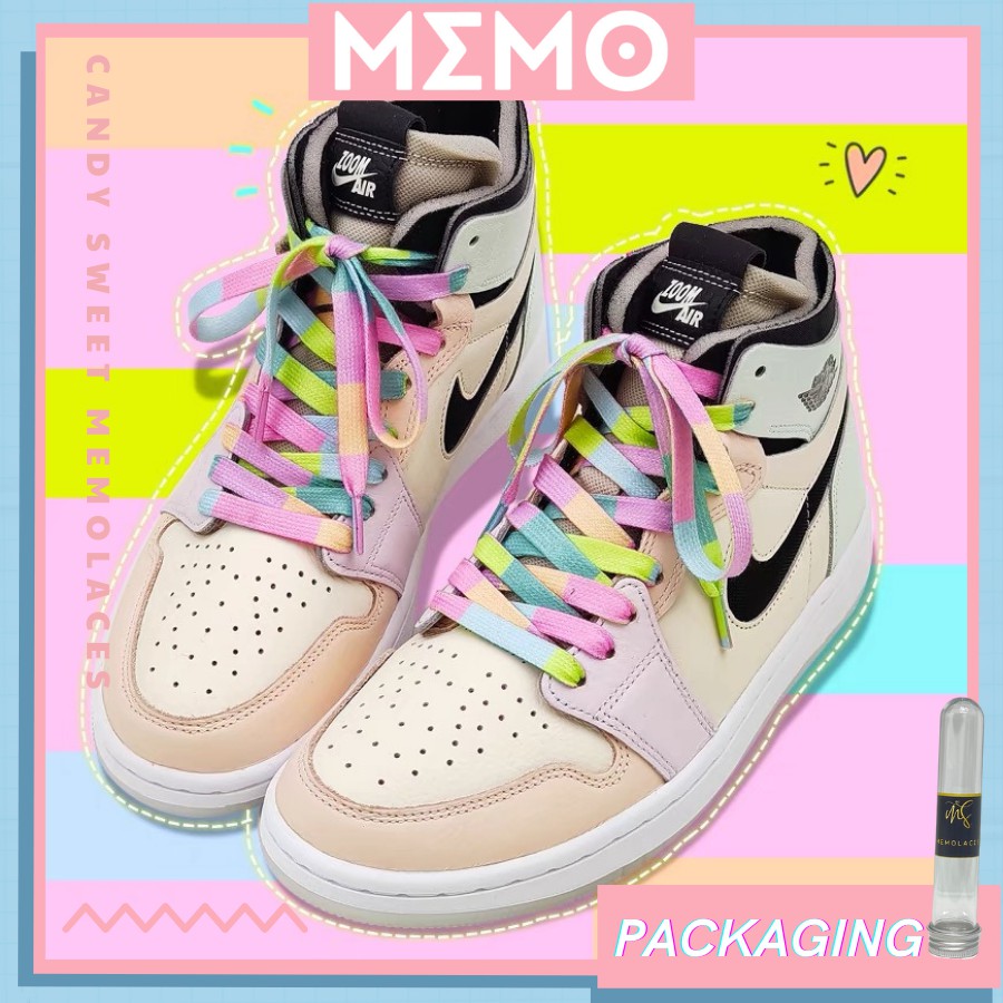 Dây Giày Custom Nike Air Jordan 1 Candy Sweet Line Phối Màu Ngọt Ngào